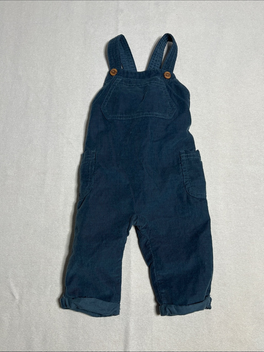Kids Navy Blue Corduroy Overalls from Little Co by Lauren Conrad